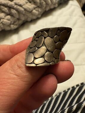 John Hardy Kali Asymmetrical Sterling 925 Ring, size 7
